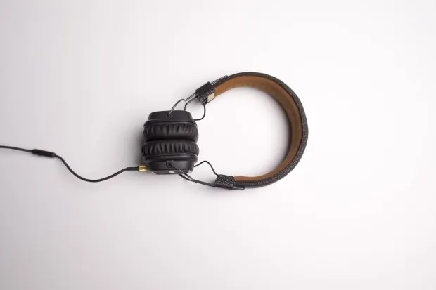 Headphones to listen to a Greenwich Pantry podcast.